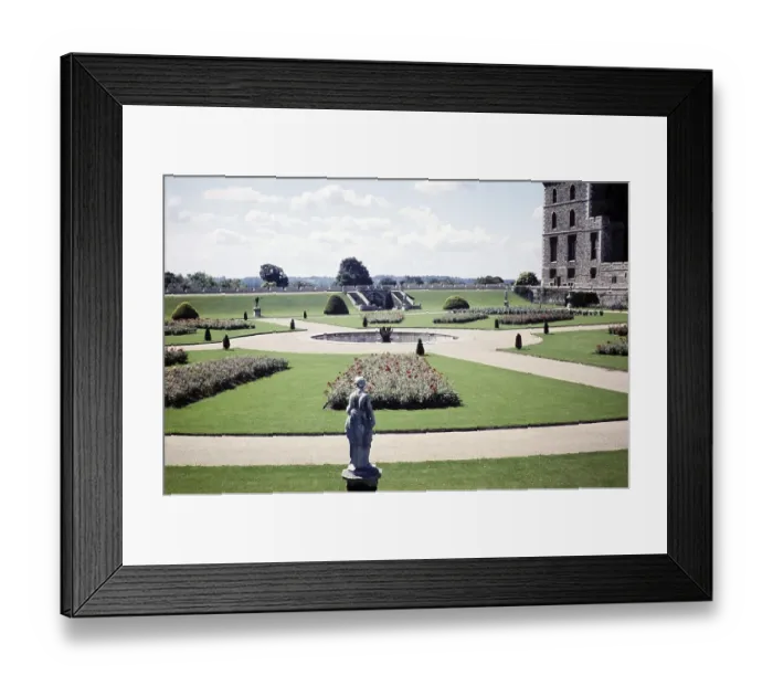 Framed Print : Gardens and historic buildings of Windsor Castle, Berkshire, England, UK, September 1959 Framed Print : Gardens and historic buildings of Windsor Castle, Berkshire, England, UK, September 1959