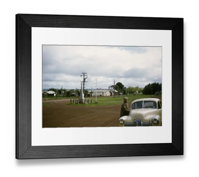 Framed Print : War memorial and Holden 48 215 car, Lake Bolac, Victoria, Australia 1956 Framed Print : War memorial and Holden 48 215 car, Lake Bolac, Victoria, Australia 1956