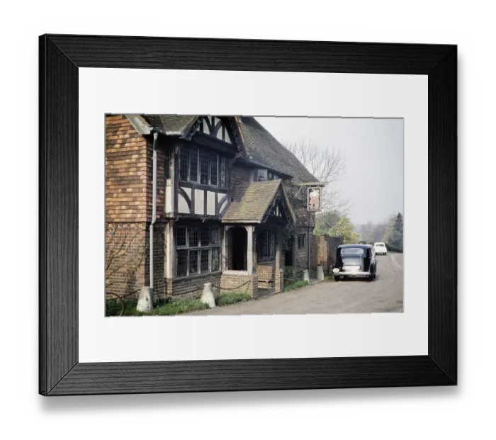 Framed Print : Historic building King Henry VIII, Hotel, Hever, Kent, England, UK, November 1958 Framed Print : Historic building King Henry VIII, Hotel, Hever, Kent, England, UK, November 1958