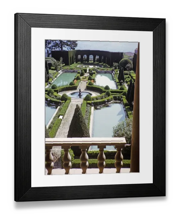 Framed Print : Villa Gamberaia, formal terraced garden from the eighteenth century, Settignano, Tuscany, Italy 1957 Framed Print : Villa Gamberaia, formal terraced garden from the eighteenth century, Settignano, Tuscany, Italy 1957