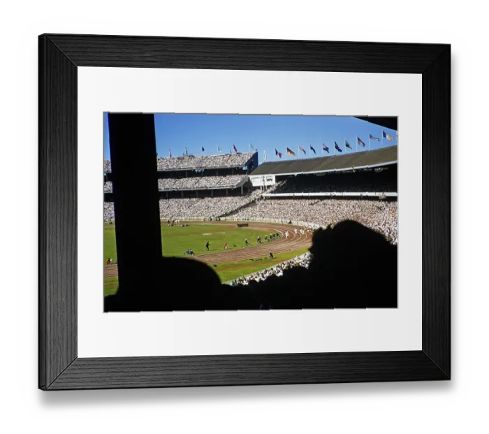 Framed Print : Crowds in the stadium at the Summer Olympics, Melbourne, Australia, 1956, Oceania