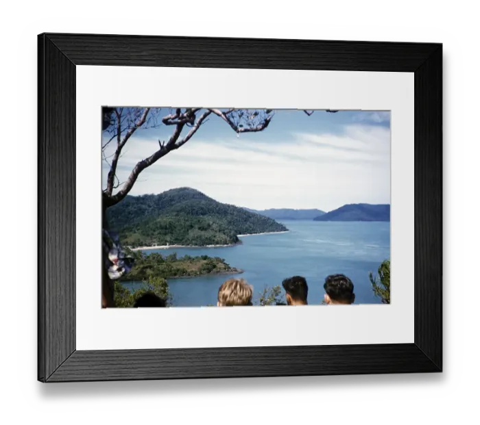 Framed Print : Melbourne Grammar School expedition to Queensland, Australia, 1956 Boys look out to sea thought to be the Whitsunday Islands, Oceania Framed Print : Melbourne Grammar School expedition to Queensland, Australia, 1956 Boys look out to sea thought to be the Whitsunday Islands, Oceania