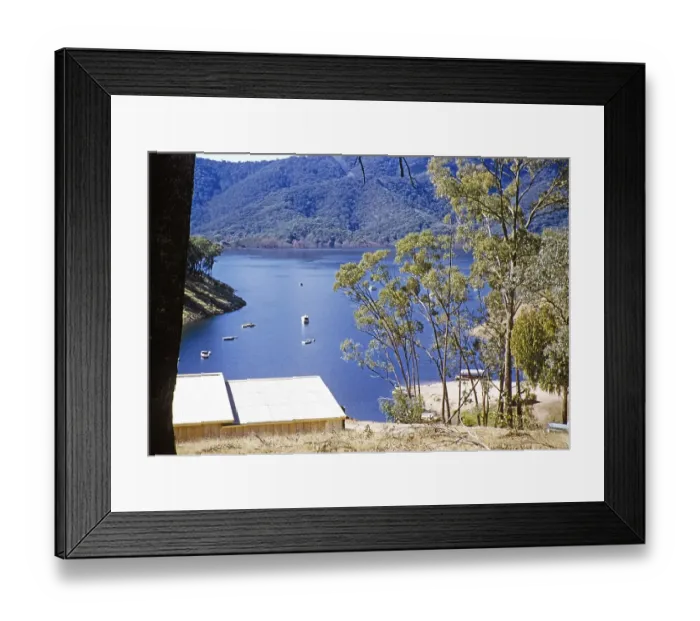 Framed Print : Reservoir probably Lake Eildon, Victoria, Australia 1956 River Goulburn Murray Basin