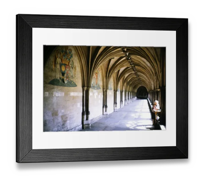 Framed Print : Cloister of Norwich Cathedral, Norwich, Norfolk, England, 1966 Framed Print : Cloister of Norwich Cathedral, Norwich, Norfolk, England, 1966