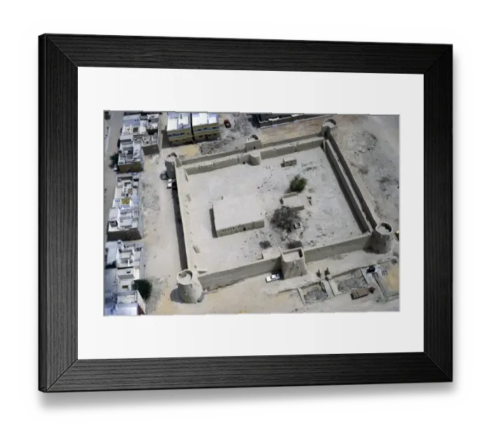 Framed Print : Qasr Khuzam or Khozam Palace historic fort, Al Hofuf, Saudi Arabia, photographed in 1979, Asia
