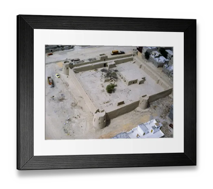 Framed Print : Qasr Khuzam or Khozam Palace historic fort, Al Hofuf, Saudi Arabia, photographed in 1979, Asia