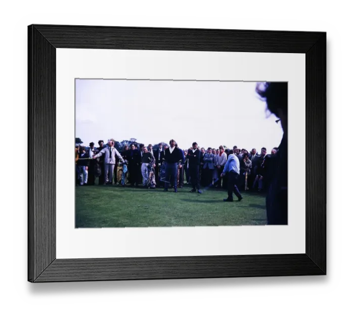 Framed Print : Golfer Dai Rees plays at Curzon Park Golf Course, 1967 Chester, Cheshire, England, United Kingdom, with Peter Allis, Europe Framed Print : Golfer Dai Rees plays at Curzon Park Golf Course, 1967 Chester, Cheshire, England, United Kingdom, with Peter Allis, Europe