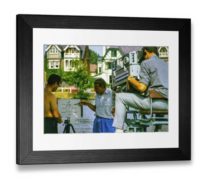 Framed Print : Cameraman for the television station ATV, ITV, outside broadcast, Great Britain 1964 Sailing event on the Thames Framed Print : Cameraman for the television station ATV, ITV, outside broadcast, Great Britain 1964 Sailing event on the Thames