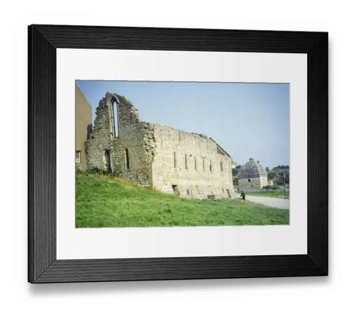 Framed Print : Ruins of Penmon Priory, Anglesey, North Wales, UK 1966