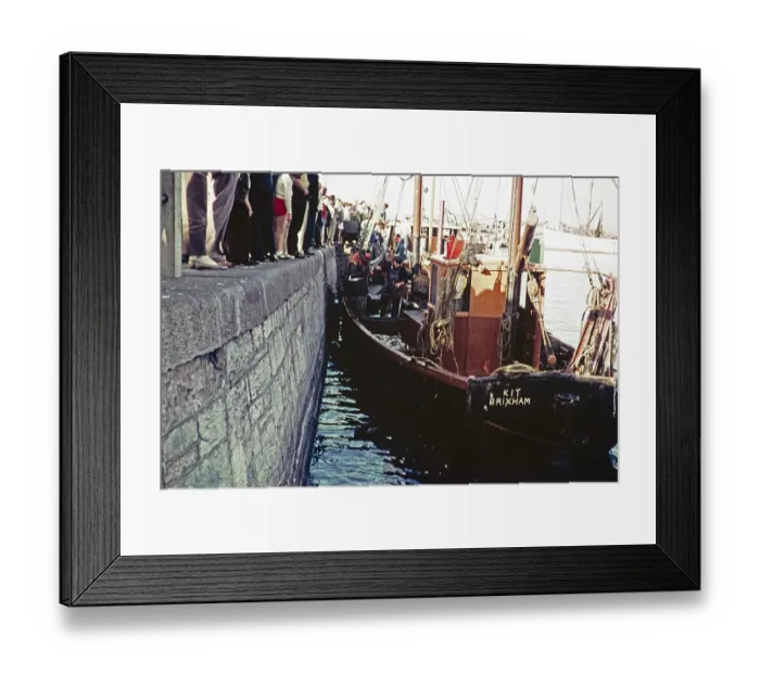 Framed Print : Harbour of Brixham, Devon, England, Uk September 1960 Framed Print : Harbour of Brixham, Devon, England, Uk September 1960