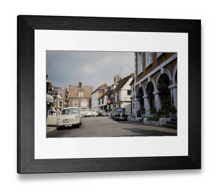 Framed Print : The Flushing Inn and historic buildings, Market Street, Rye, Kent, England, United Kingdom, early 1960s, Europe