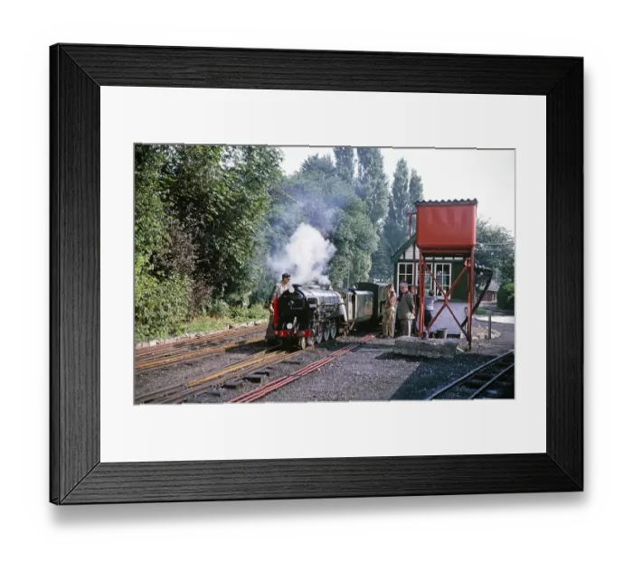 Framed Print : Romney Hythe and Dymchurch light railway, Hythe, Kent, England, United Kingdom, early 1960s, Europe