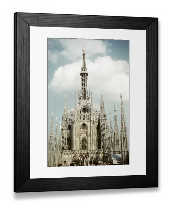 Framed Print : Spires on the roof of the cathedral, Milan, Lombardy, Italy 1957
