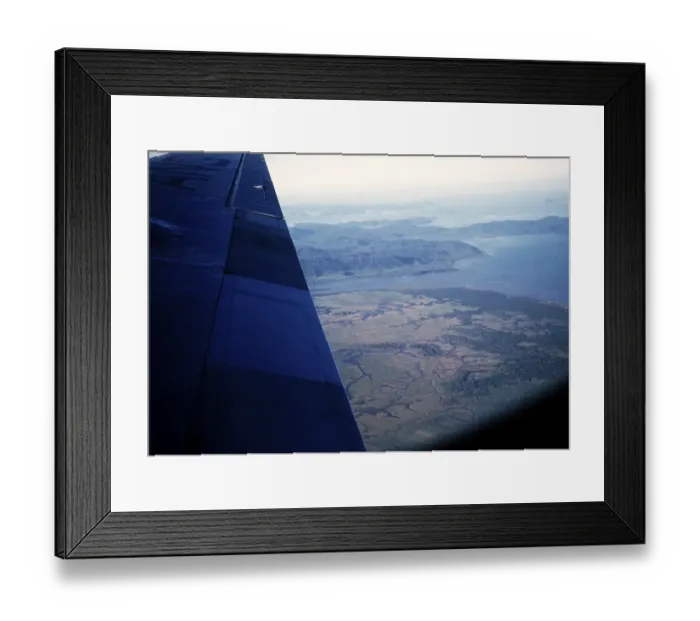 Framed Print : Oblique aerial view of the mouth of the Proserpine River, Conway National Park and Whitsunday Islands, Queensland, Australia, 1956, Oceania