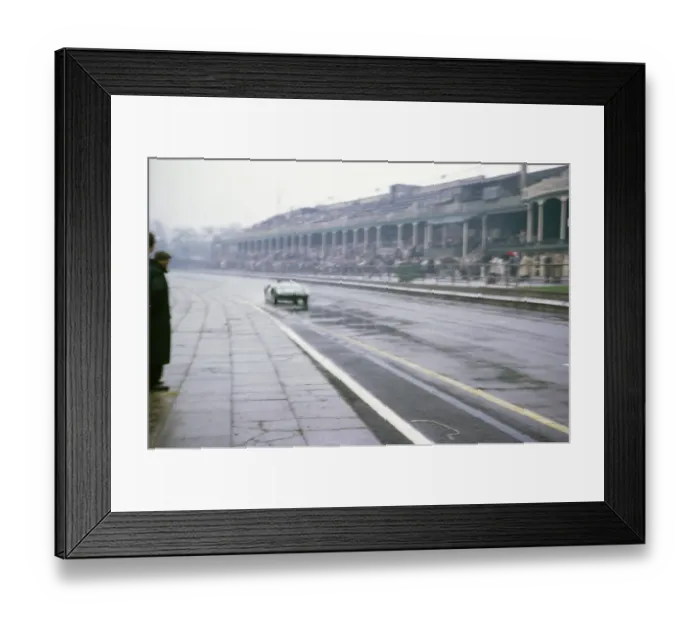 Framed Print : Lotus Climax racing car John Coundley Racing Partnership Aintree race track April 1963