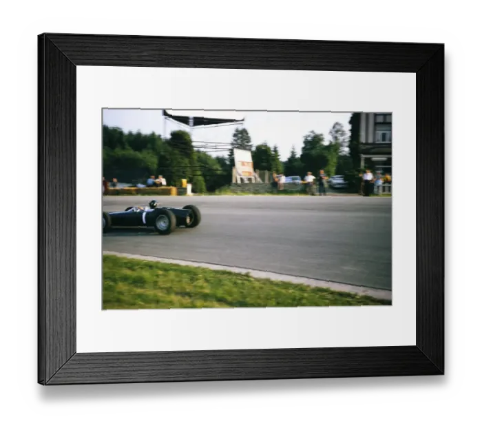 Framed Print : Formula 1 race Graham Hill BRM P261 racing car. Belgian Grand Prix 1964, Spa, Belgium, Europe Framed Print : Formula 1 race Graham Hill BRM P261 racing car. Belgian Grand Prix 1964, Spa, Belgium, Europe