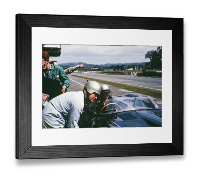 Framed Print : Goodwood BARC race 18 May 1963, Lotus Climax racing car Jiohn Coundley Racing Partnership, Pat Coundley in the car Framed Print : Goodwood BARC race 18 May 1963, Lotus Climax racing car Jiohn Coundley Racing Partnership, Pat Coundley in the car