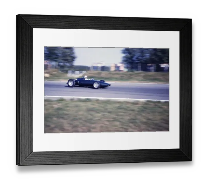 Framed Print : Formula 1 race, Italian Grand Prix, Monza 1961 BRM Climax racing car by Tony Brooks