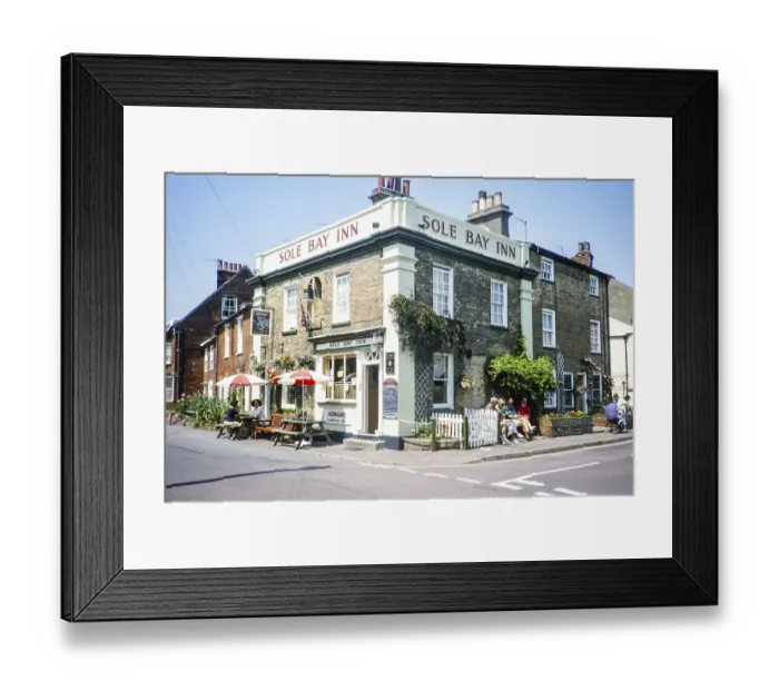 Framed Print : Sole Bay Inn Pub, Southwold, Suffolk, England, United Kingdom 1980s