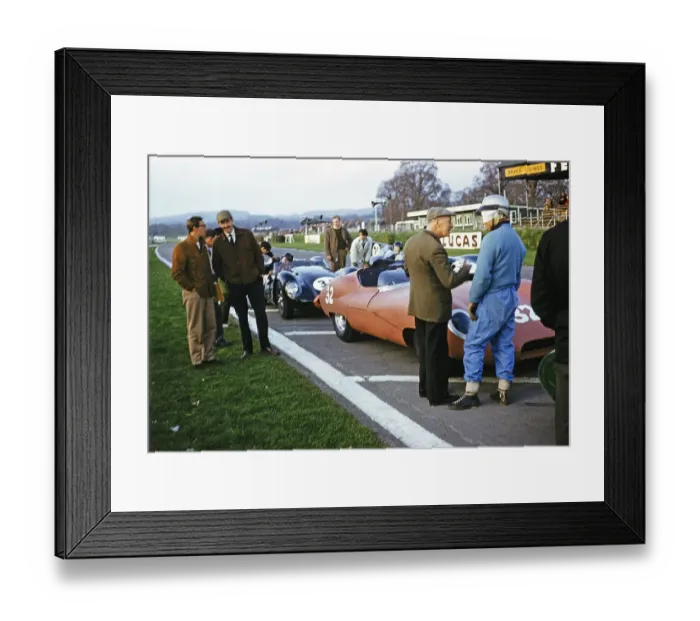 Framed Print : John Coundley (32) and Bill de Selincourt (33), Lister Auto, sports car race at Goodwood, March 1961 Framed Print : John Coundley (32) and Bill de Selincourt (33), Lister Auto, sports car race at Goodwood, March 1961