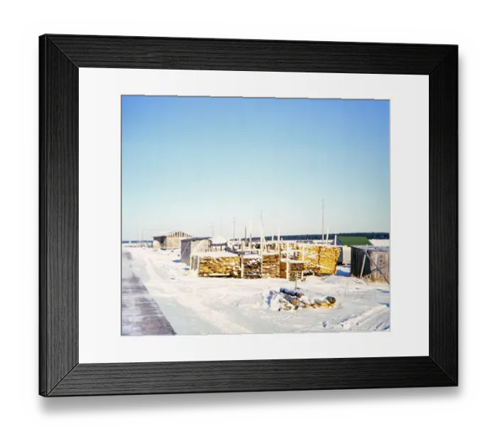Framed Print : Webequie First Nation Ojibway Community, Eastwood Island, Northern Ontario, Canada 1978 Lumberyard