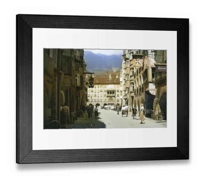 Framed Print : Golden Roof, Old Town, Tyrol, Innsbruck, Austria, Europe, 1956, Europe