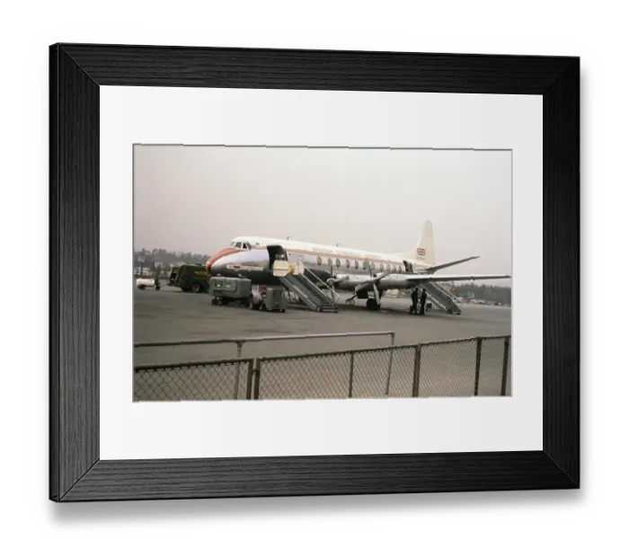 Framed Print : British European Airways BEA G APJU Vickers Viscount turboprop airliner, Norway, Europe 1960, Europe Framed Print : British European Airways BEA G APJU Vickers Viscount turboprop airliner, Norway, Europe 1960, Europe
