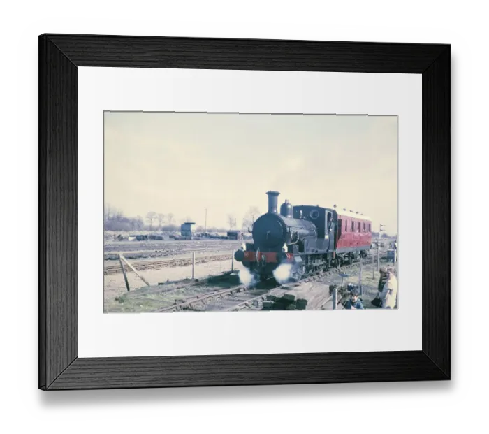Framed Print : Beattie Well Tank 0314 Steam Locomotive 30585 Train built by Beyer, Peacock& Co, Buckinghamshire Railway Centre, England, UK 1971