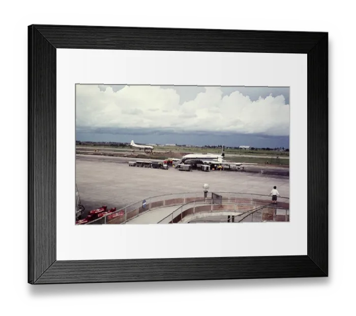 Framed Print : BOAC British Overseas Airways Corporation, De Havilland 106 Comet 4 jet aircraft, G APDL, Rome Airport in the early 1960s Framed Print : BOAC British Overseas Airways Corporation, De Havilland 106 Comet 4 jet aircraft, G APDL, Rome Airport in the early 1960s