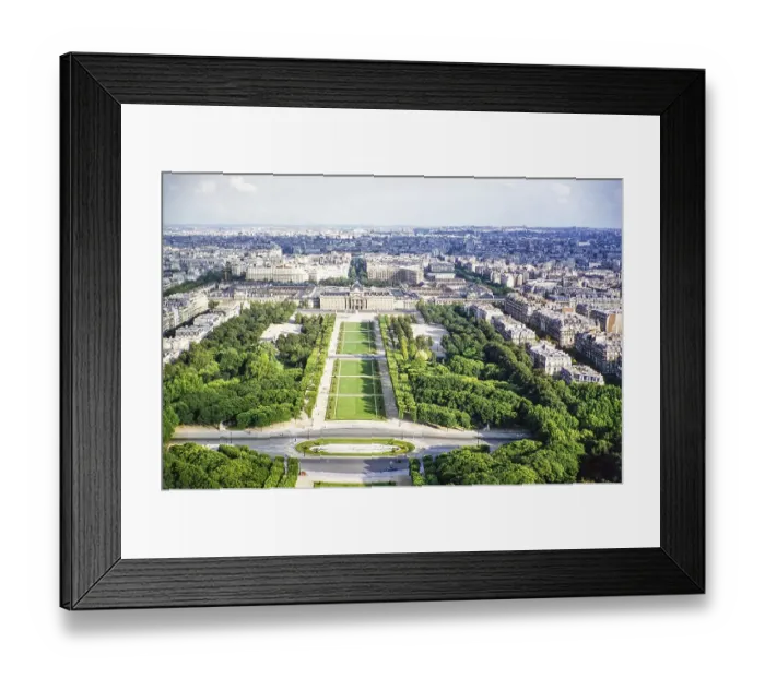 Framed Print : Parc du Champ de Mars in the centre of Paris, France, 1956, Europe Framed Print : Parc du Champ de Mars in the centre of Paris, France, 1956, Europe