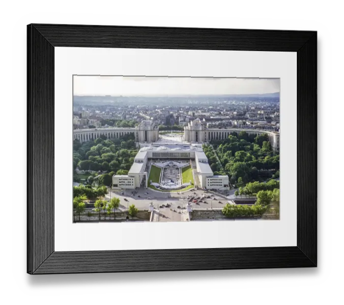Framed Print : Palais de Chaillot Palace, Jardins du Trocadero Gardens, Paris, France 1956