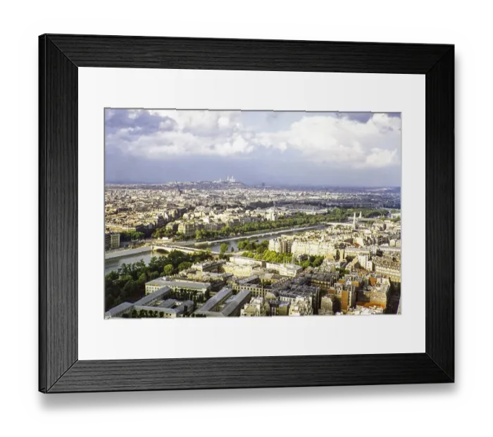 Framed Print : View of the city centre and the Seine, Paris, France 1956 Framed Print : View of the city centre and the Seine, Paris, France 1956