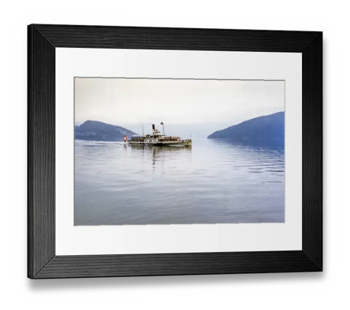 Framed Print : PS Gallia, paddle steamer, Lake Lucerne, Switzerland, Europe 1956, Europe Framed Print : PS Gallia, paddle steamer, Lake Lucerne, Switzerland, Europe 1956, Europe