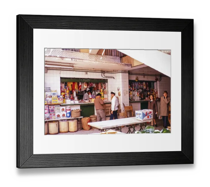 Framed Print : Market stall on Tenerife, Canary Islands, Spain 1971