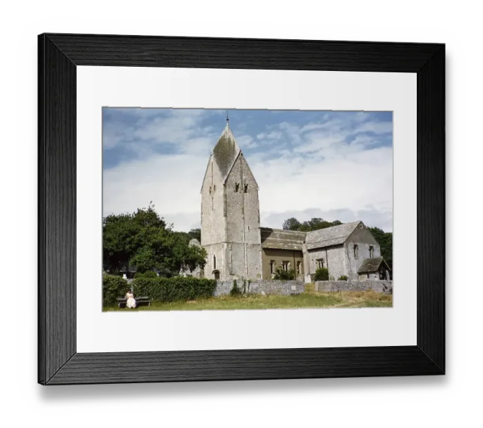 Framed Print : Church of Saint Mary, Sompting, West Sussex, England, Great Britain, 1956