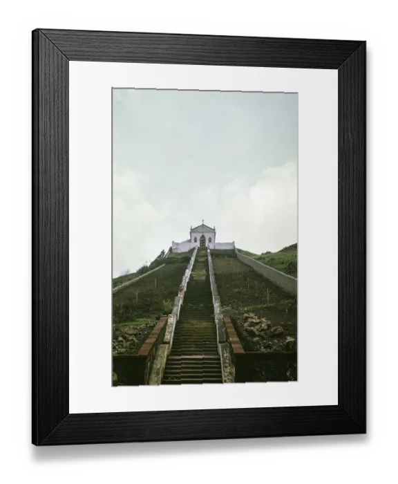 Framed Print : Church Ermida de Nossa Senhora de Fatima, Santa Maria Island, Azores, Portugal, April 1964, Europe