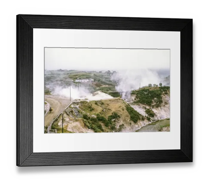 Framed Print : Steam from geothermal activity, Furnas, Sao Miguel Island, Azores, Portugal, April 1964, Europe Framed Print : Steam from geothermal activity, Furnas, Sao Miguel Island, Azores, Portugal, April 1964, Europe