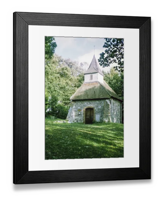 Framed Print : Church of the Good Shepherd, Lullington, Sussex, England, UK 1971