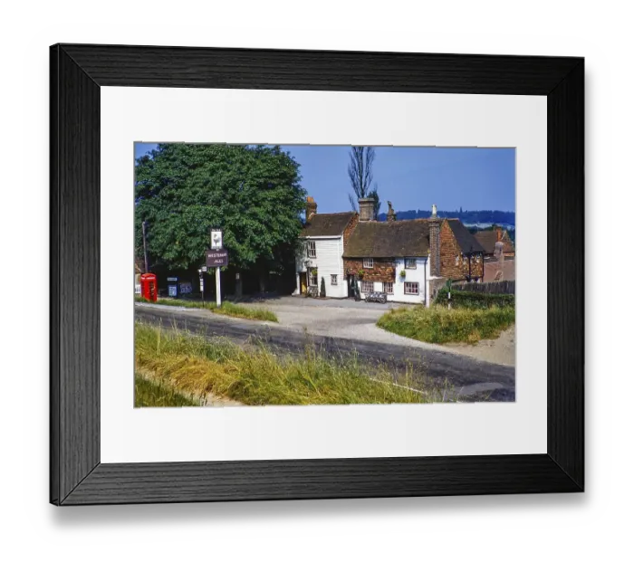 Framed Print : The Cock Inn, Ide Hill, Sevenoaks, Kent, England, UK 1950-1955