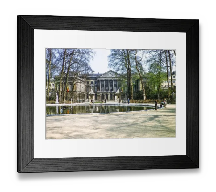 Framed Print : Park Parc de Bruxelles, Palais de la Nation, the Belgian parliament building, Brussels, Belgium, Europe end of the 1950s, Europe Framed Print : Park Parc de Bruxelles, Palais de la Nation, the Belgian parliament building, Brussels, Belgium, Europe end of the 1950s, Europe