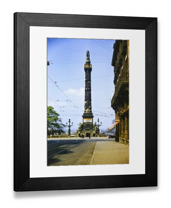 Framed Print : War memorial to the Unknown Soldier, created on 11 November 1922, at the base of the Congress Column, Brussels, Belgium Europe in the late 1950s
