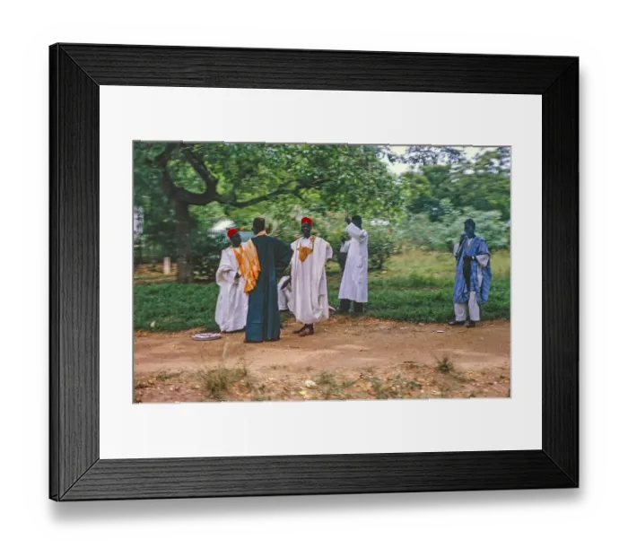 Framed Print : Passing snapshot of men in Muslim dress Ghana, West Africa 1963 Framed Print : Passing snapshot of men in Muslim dress Ghana, West Africa 1963