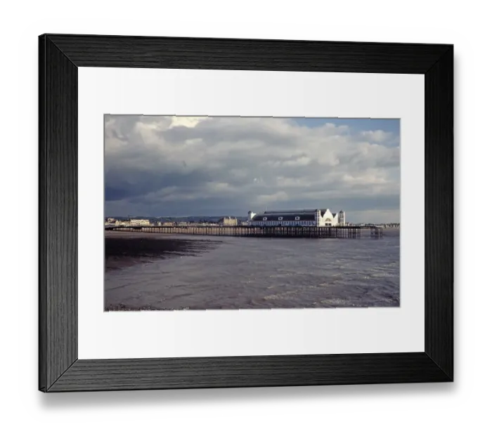 Framed Print : Pier, Weston Super Mare, Somerset, England, United Kingdom, 1985, Europe Framed Print : Pier, Weston Super Mare, Somerset, England, United Kingdom, 1985, Europe