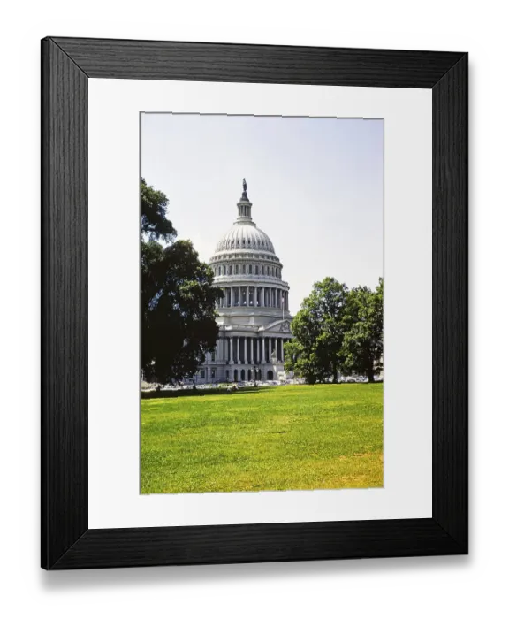 Framed Print : United States Capitol Building, Washington DC, USA around 1953