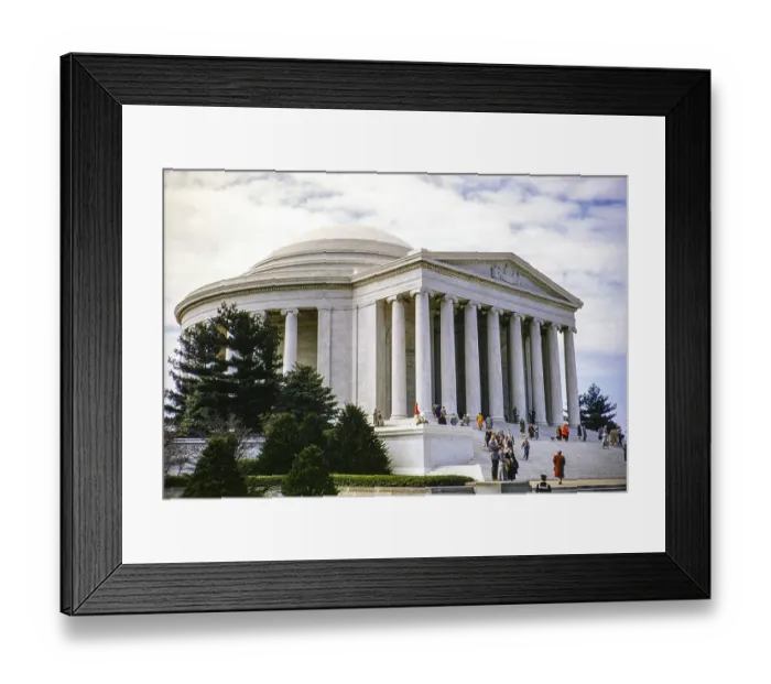 Framed Print : Thomas Jefferson memorial, Washington DC, USA around 1953