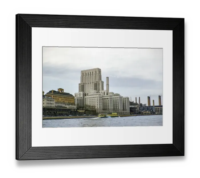 Framed Print : Presbyterian Hospital, Weill Cornell Campus, East River, Manhattan, New York, NY State, USA c 1953