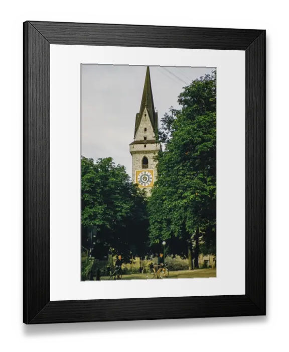 Framed Print : Ursuline Church, town of Bruneck or Brunico, South Tyrol, Northern Italy, Europe 1950s