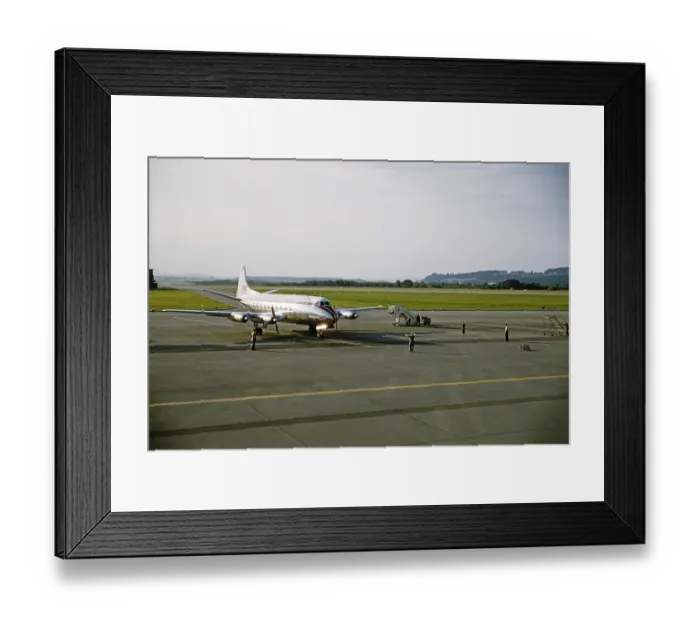 Framed Print : British European Airlines aircraft G AMCG, Vickers Viscount 630, Kloten Airport, Zurich, Switzerland, 1950s, Europe Framed Print : British European Airlines aircraft G AMCG, Vickers Viscount 630, Kloten Airport, Zurich, Switzerland, 1950s, Europe