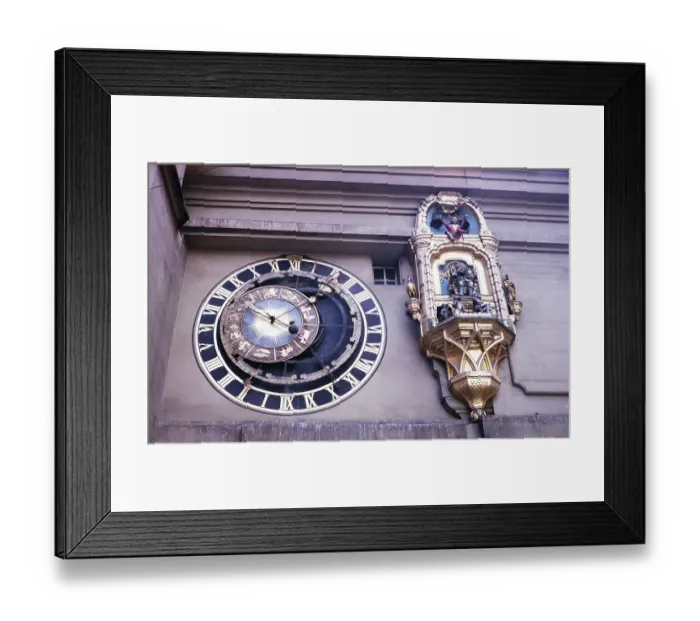 Framed Print : Astrolabe astronomical calendar clock with musical mechanism from 1530, Zytglogge, Bern, Switzerland, Europe 1963, Europe Framed Print : Astrolabe astronomical calendar clock with musical mechanism from 1530, Zytglogge, Bern, Switzerland, Europe 1963, Europe