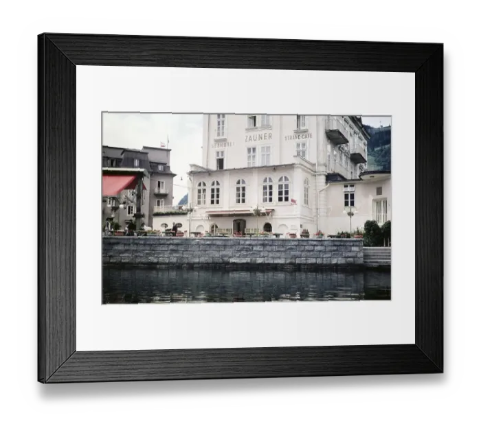 Framed Print : Seehotel Cafe Zauner, Zell am See, Austria, Europe 1960, Europe Framed Print : Seehotel Cafe Zauner, Zell am See, Austria, Europe 1960, Europe